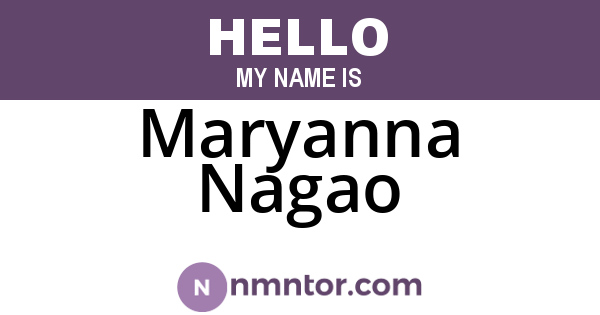 Maryanna Nagao