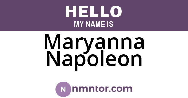 Maryanna Napoleon