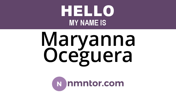 Maryanna Oceguera