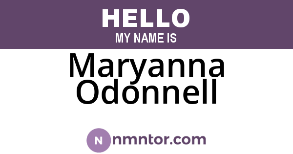Maryanna Odonnell