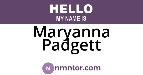 Maryanna Padgett