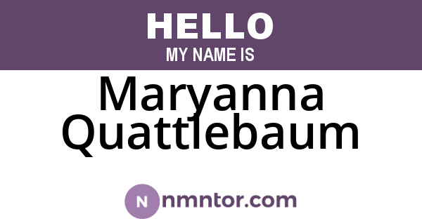 Maryanna Quattlebaum