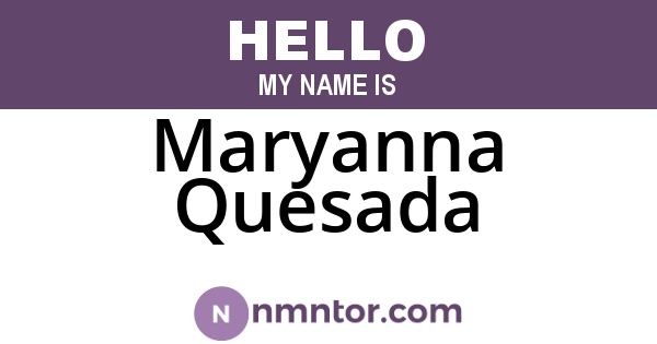 Maryanna Quesada