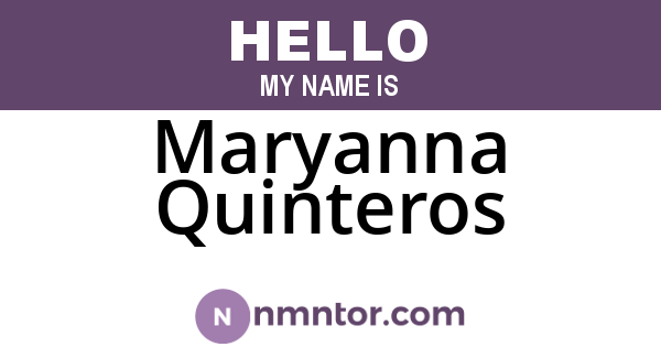 Maryanna Quinteros