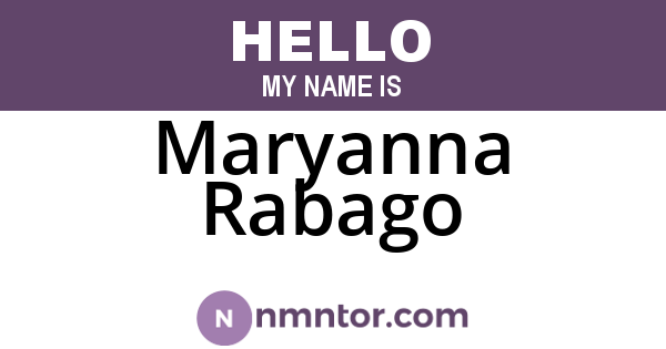 Maryanna Rabago