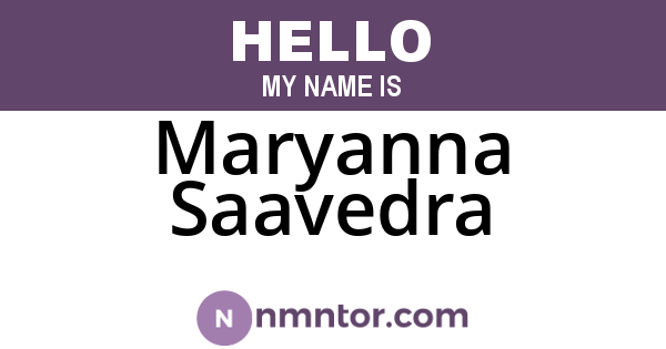 Maryanna Saavedra