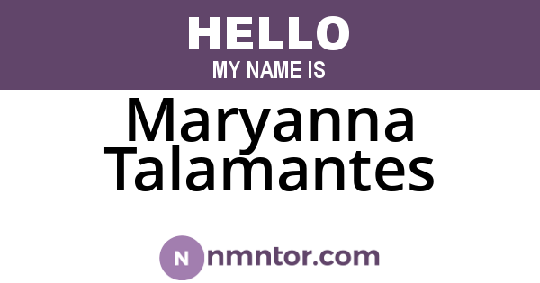 Maryanna Talamantes