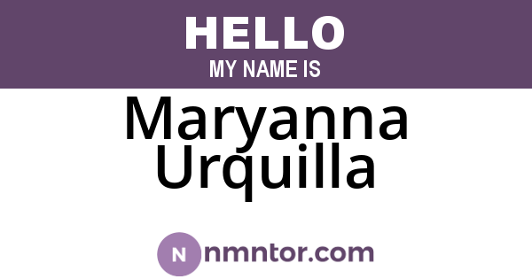 Maryanna Urquilla