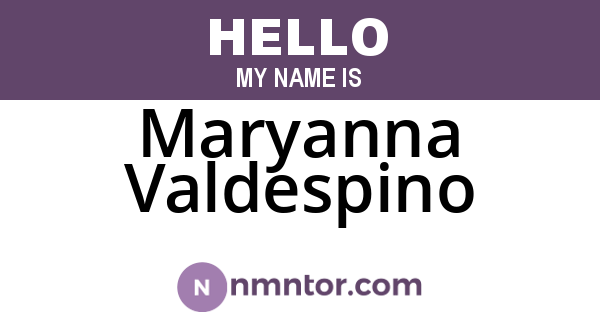 Maryanna Valdespino