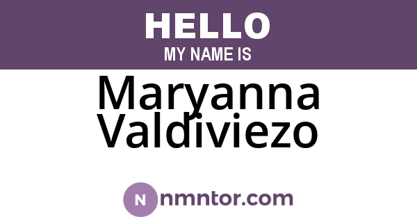 Maryanna Valdiviezo