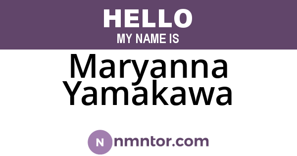 Maryanna Yamakawa