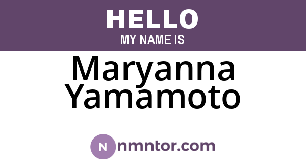 Maryanna Yamamoto