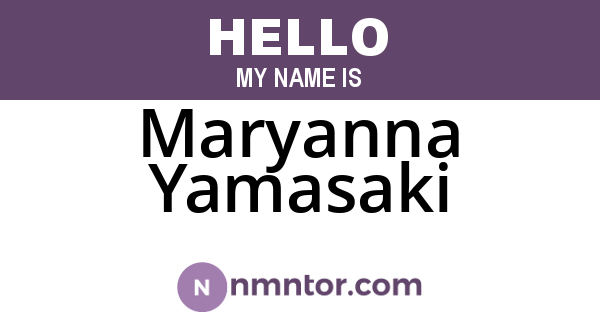 Maryanna Yamasaki