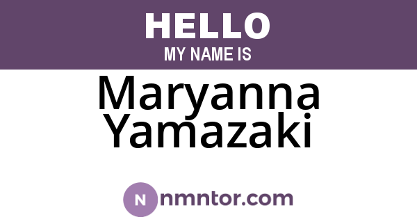 Maryanna Yamazaki