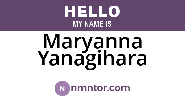 Maryanna Yanagihara