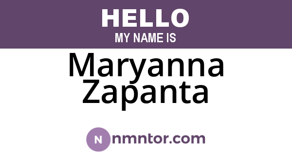 Maryanna Zapanta