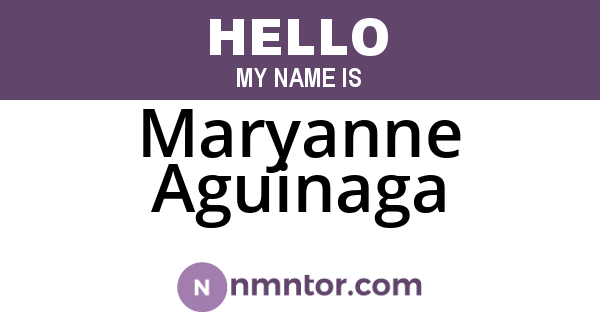 Maryanne Aguinaga