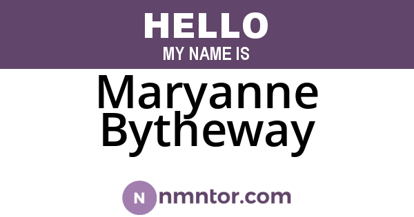 Maryanne Bytheway