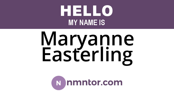 Maryanne Easterling