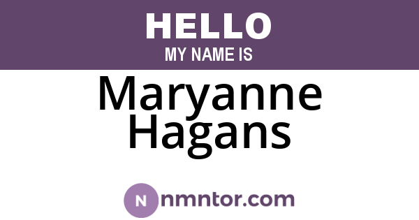 Maryanne Hagans