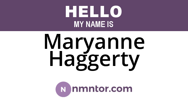 Maryanne Haggerty