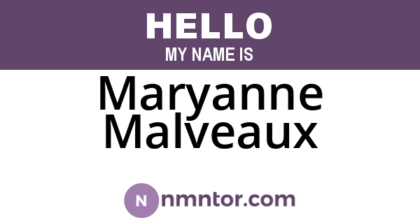 Maryanne Malveaux