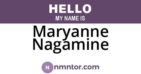 Maryanne Nagamine