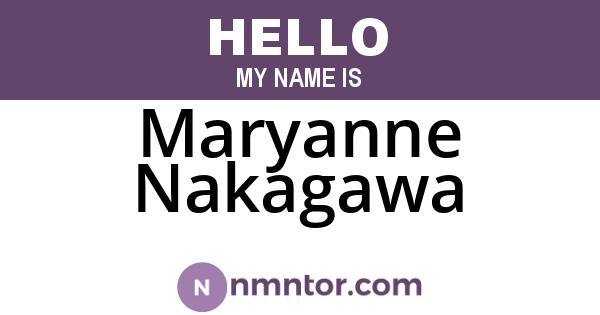 Maryanne Nakagawa