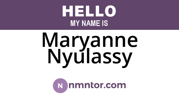 Maryanne Nyulassy