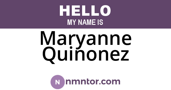 Maryanne Quinonez