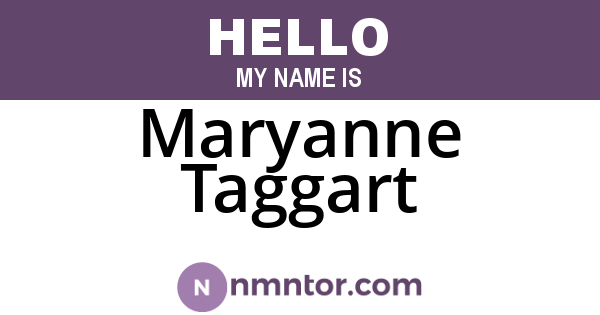 Maryanne Taggart