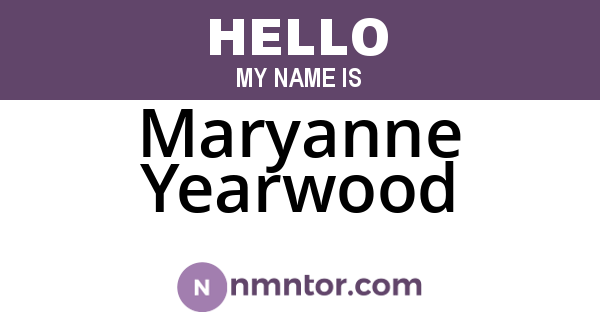 Maryanne Yearwood
