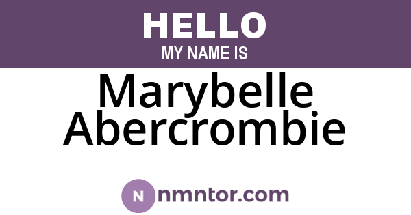 Marybelle Abercrombie