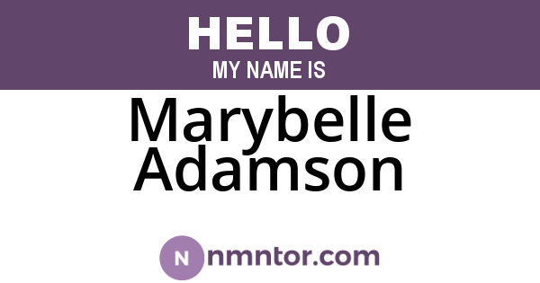 Marybelle Adamson