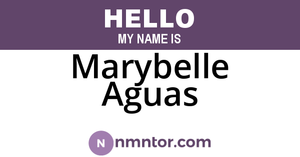 Marybelle Aguas