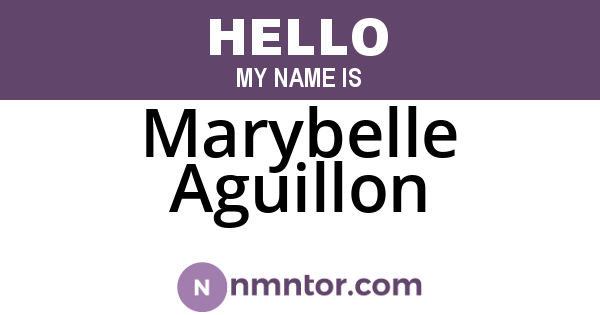 Marybelle Aguillon