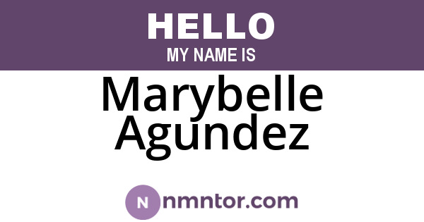 Marybelle Agundez