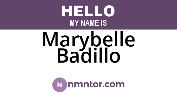 Marybelle Badillo