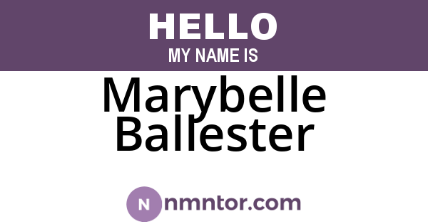 Marybelle Ballester
