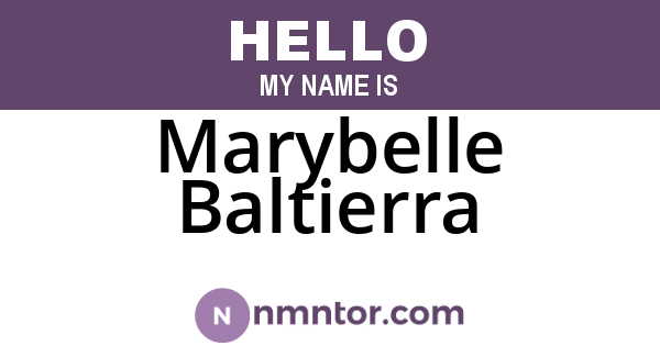 Marybelle Baltierra