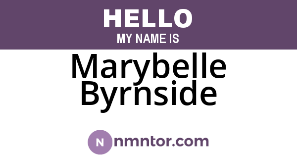 Marybelle Byrnside