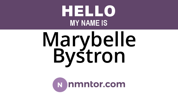 Marybelle Bystron