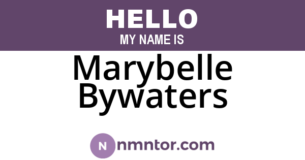 Marybelle Bywaters