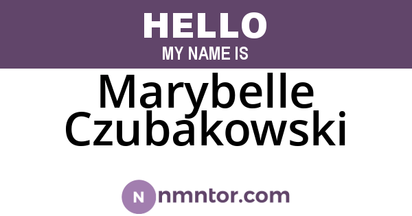 Marybelle Czubakowski