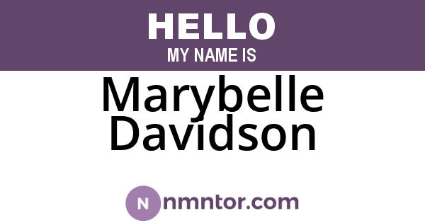 Marybelle Davidson