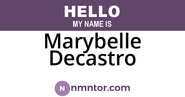 Marybelle Decastro