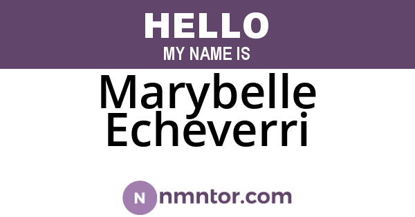 Marybelle Echeverri