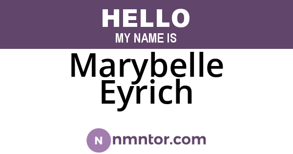 Marybelle Eyrich