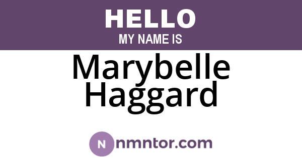 Marybelle Haggard