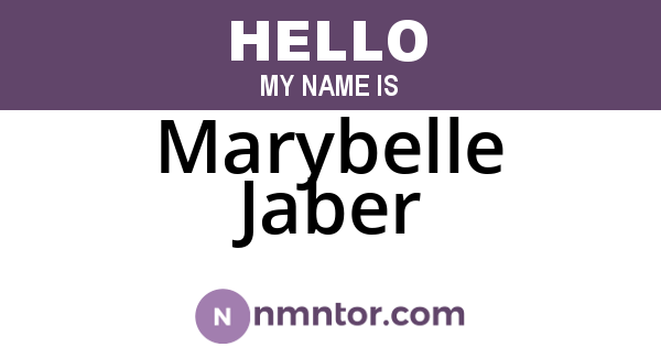 Marybelle Jaber